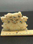Handcarved Chinese Soapstone Dragon Figurines
