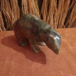 Inuit Carved Soapstone Bear by William Luke