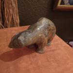 Inuit Carved Soapstone Bear by William Luke
