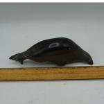 Inuit Soapstone Seal Sculpture - 9 Inches