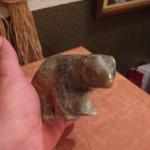 Inuit Carved Soapstone Bear by William Luke