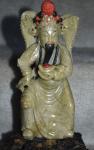 Vintage Soapstone Asian Figure with Stand