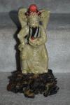 Vintage Soapstone Asian Figure with Stand