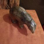 Inuit Carved Soapstone Bear by William Luke