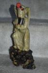 Vintage Soapstone Asian Figure with Stand