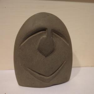 Inuit Soapstone Face Sculpture by Paul