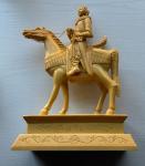 Chinese Soapstone Sculpture: Man on Horse