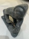 Inuit Soapstone Carving – Vintage Signed Piece