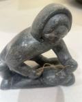 Inuit Soapstone Carving – Vintage Signed Piece