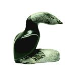Handmade Inuit Bird Soapstone Carving by Allie