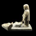 Inuit Hand Carved Soapstone Eskimo Hunter Décor