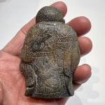 Vintage Hand-Carved Chinese Soapstone Buddha Figurine