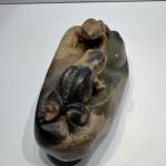 Vintage Chinese Soapstone Frog Sculpture