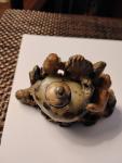 Vintage Hand Carved Chinese Soapstone Bird Bowl