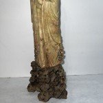 Vintage Chinese Soapstone Guanyin Carved Statue 14