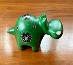 Green Soapstone Hippo Figurine, 3” x 1.5”