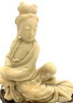 Handcrafted Chinese Guanyin Soapstone Statue