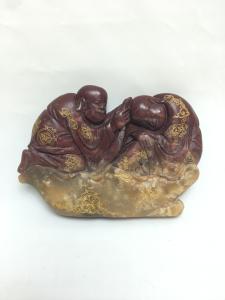 Shoushan Soapstone Carved Figure Statue