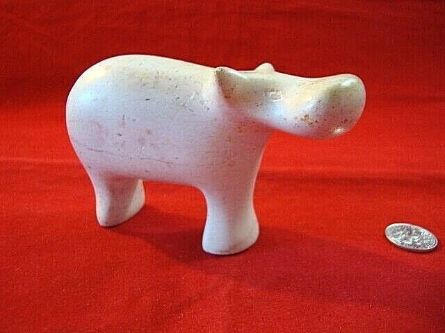 Hand Carved Kenyan Soapstone Hippo Figurine