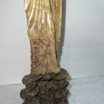 Vintage Chinese Soapstone Guanyin Carved Statue 14