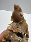 Shoushan Soapstone Koi Fish Coral Carving