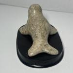Inuit Seal Soapstone Sculpture with Base, 3.5”