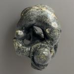 Inuit Soapstone Carving: "Bear Overtaking Man