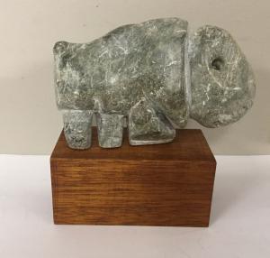 Abstract Soapstone Musk Ox Animal Carving
