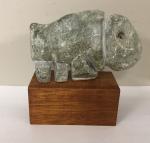 Abstract Soapstone Musk Ox Animal Carving