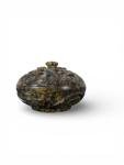 Floral Carved Chinese Soapstone Pill Box