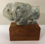 Abstract Soapstone Musk Ox Animal Carving