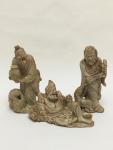 Set of 3 Vintage Chinese Soapstone Figurines