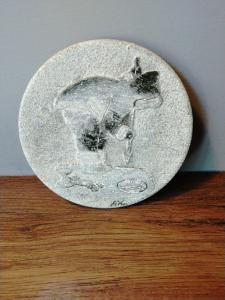 Inuit Ice Fishing Soapstone Carving - 6