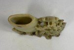 Hand-Carved Chinese Soapstone Vase and Pen Holder