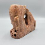 Floral Design Hand Carved Soapstone Brush Pot