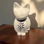 Soapstone Cat Figurine for Home Decor