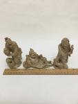 Set of 3 Vintage Chinese Soapstone Figurines