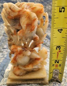 Vintage 5" Chinese Soapstone Coy Fish Carving