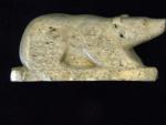 Hand-Carved Vintage Soapstone Bear by JL