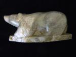 Hand-Carved Vintage Soapstone Bear by JL