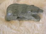 Hand-Carved Vintage Soapstone Bear by JL
