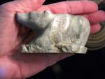 Hand-Carved Vintage Soapstone Bear by JL