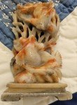Vintage 5" Chinese Soapstone Coy Fish Carving
