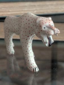 Cheetah Soapstone Carving - African Art Piece