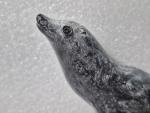 Canadian Soapstone Wolf and Sea Lion Sculpture