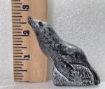 Canadian Soapstone Wolf and Sea Lion Sculpture