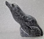 Canadian Soapstone Wolf and Sea Lion Sculpture
