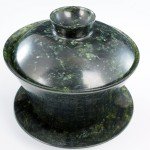 Chinese Soapstone Tea Bowl with Saucer