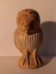 Vintage Inuit Owl Soapstone Sculpture