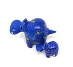 Hand-Carved Vintage Soapstone Hippo Set
